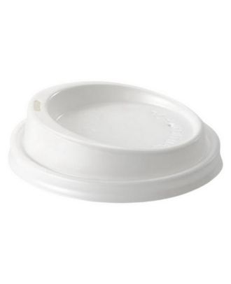 Durable White Polystyrene Lid for 90mm Diameter Cups